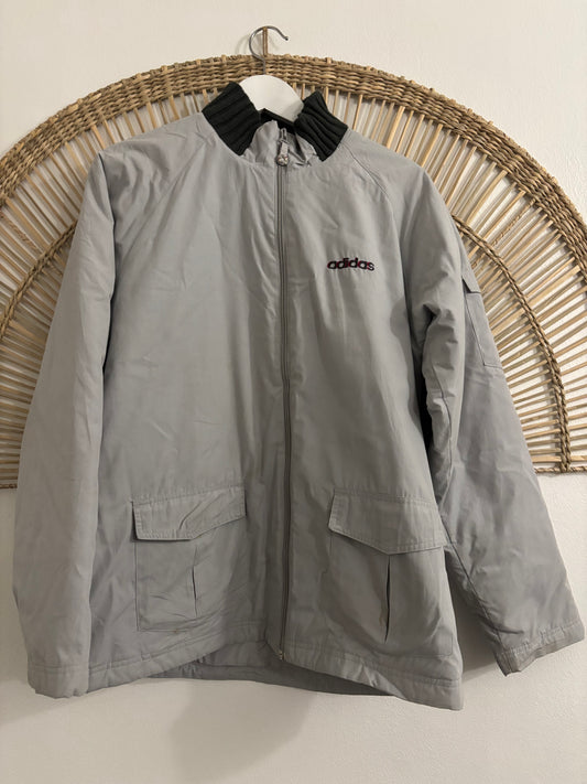 Veste Adidas vintage grise – Femme – Taille
